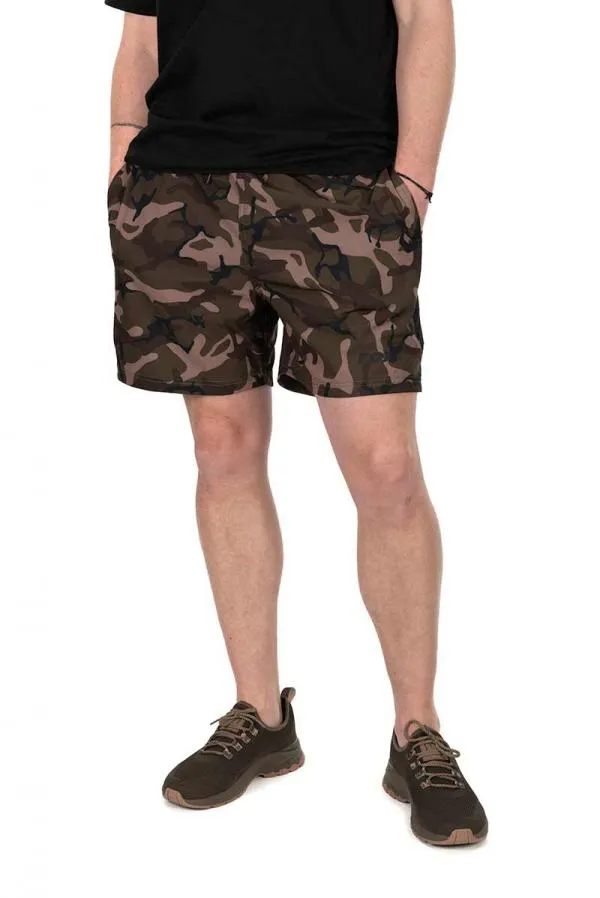 NextFish - Horgász webshop és horgászbolt - Fox Black / Camo LW Swim Shorts SMALL