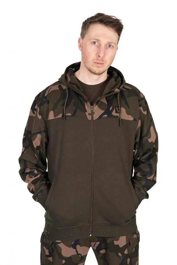 NextFish - Horgász webshop és horgászbolt - LW Khaki / Camo Split Zip Hoody SMALL