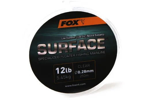 NextFish - Horgász webshop és horgászbolt - Fox Surface™ Floater Mainline - Clear 12lb/0.28mm monofil zsinór