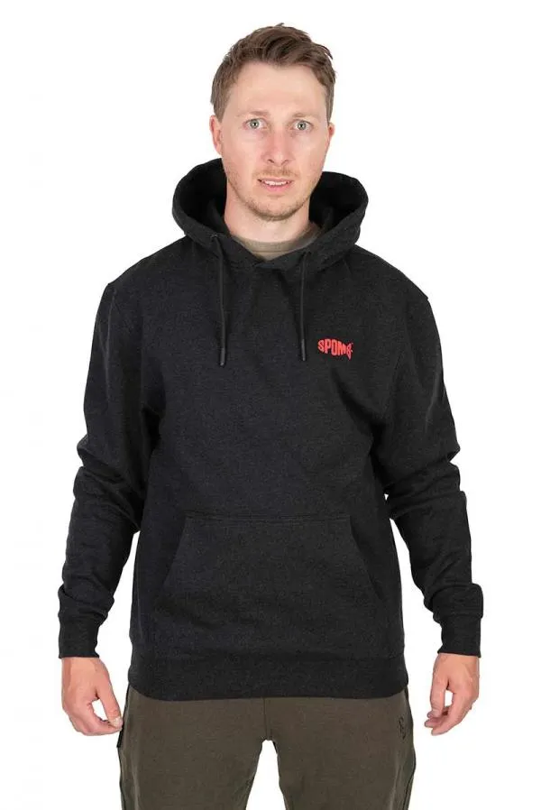 NextFish - Horgász webshop és horgászbolt - Fox Spomb Black Marl Hoodie Pullover  MEDIUM kapucnis pulóver