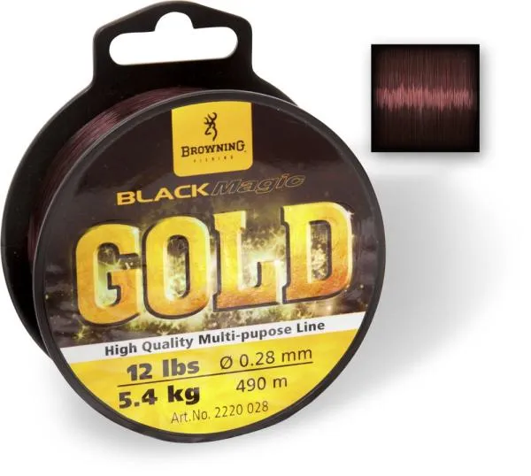 NextFish - Horgász webshop és horgászbolt - Browning ? 0,21mm Black Magic® Gold Mono H: 640m 3,65kg / 8,00lbs sötét barna