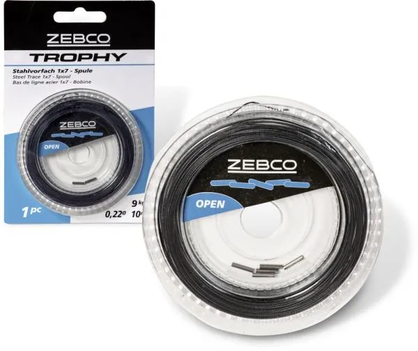 NextFish - Horgász webshop és horgászbolt - Zebco Trophy drótelőke 1x7 - tekercs 10m 12kg 1darab