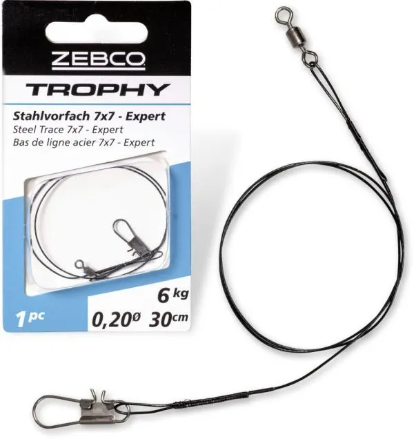 NextFish - Horgász webshop és horgászbolt - Zebco Trophy drótelőke 7x7 - Expert 30cm 15kg 1darab