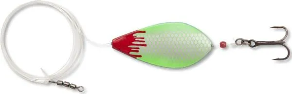 NextFish - Horgász webshop és horgászbolt - Magic Trout 8g Fat Bloody Inliner ezüst/zöld 1 darab