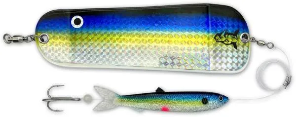 NextFish - Horgász webshop és horgászbolt - 85g 20cm swedish flag Rhino Flasher gumihallal 1darab