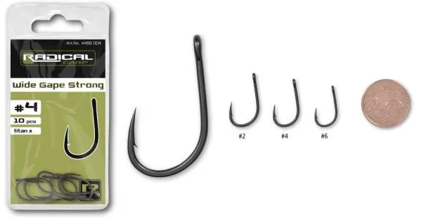 NextFish - Horgász webshop és horgászbolt - Radical #2 Wide Gape Strong Titan X 10 darab