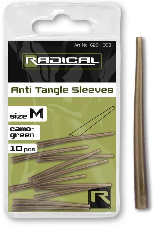 NextFish - Horgász webshop és horgászbolt - Radical Anti Tangle Sleeves M camo-green 10 darab