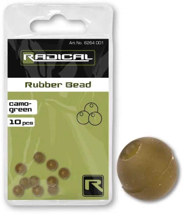 NextFish - Horgász webshop és horgászbolt - Radical Rubber Bead camo-green 10 darab