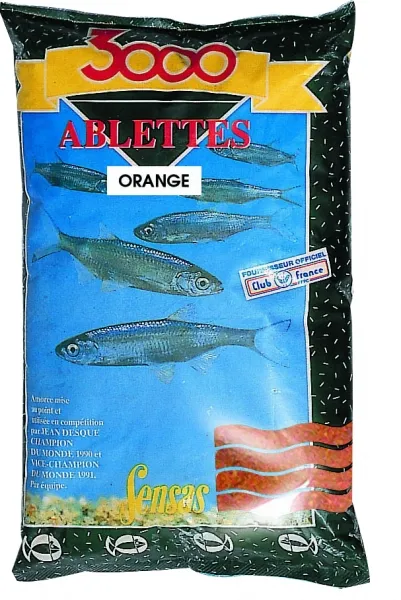 NextFish - Horgász webshop és horgászbolt - Sensas 3000 Ablettes Orange (küsz-narancssárga) 1kg etetőanyag 