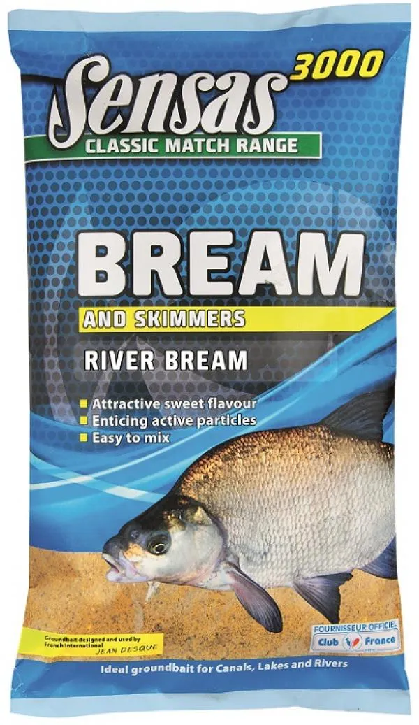 NextFish - Horgász webshop és horgászbolt - Sensas 3000 UK River Bream (dévér-folyó) 1kg etetőanyag 