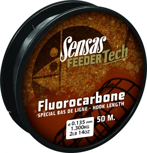 NextFish - Horgász webshop és horgászbolt - Sensas FEEDERTECH Fluorocarbon zsinór 50M 0,210mm