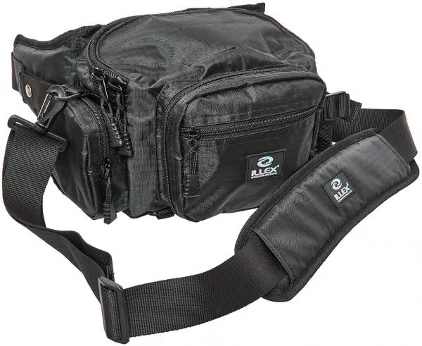 NextFish - Horgász webshop és horgászbolt - Illex Hip Bag Black 33x20x20cm Pergető Övtáska 