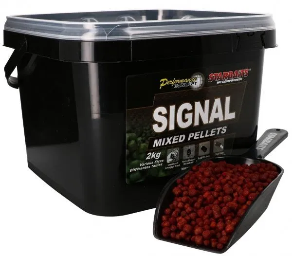 NextFish - Horgász webshop és horgászbolt - STARBAITS Signal Pellet Mix 2kg, Etető Pellet 