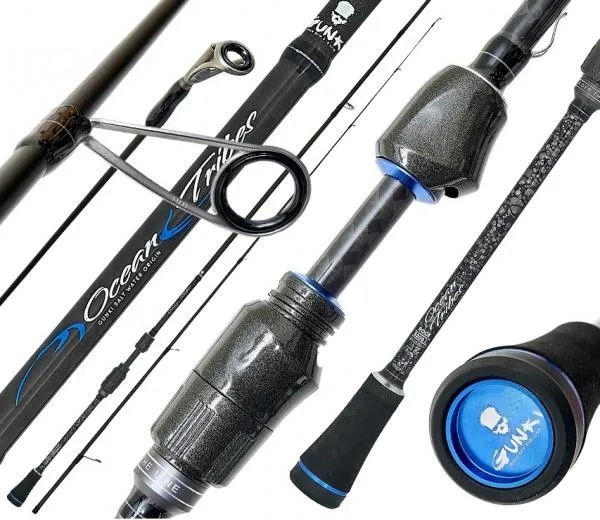 NextFish - Horgász webshop és horgászbolt - GUNKI Ocean Tribes Rock S (2,00m L 3,5-7/12g) pergető bot