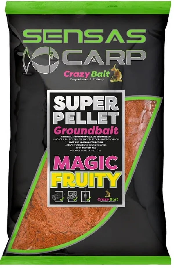 NextFish - Horgász webshop és horgászbolt - Sensas Crazy Super Magic Fruity (gyümölcs) 1kg etetőanyag 