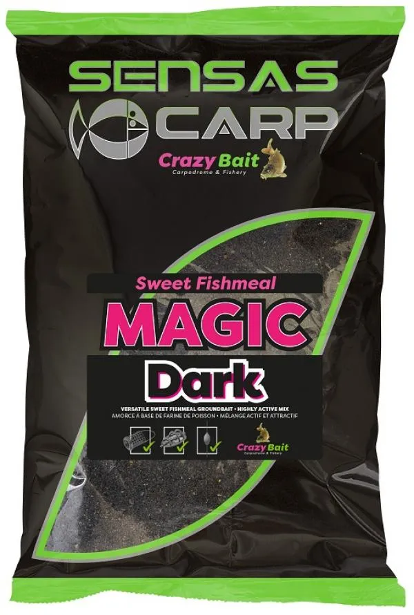 NextFish - Horgász webshop és horgászbolt - Sensas UK Big Bag Sweet Fishmeal Magic Dark 2kg etetőanyag 