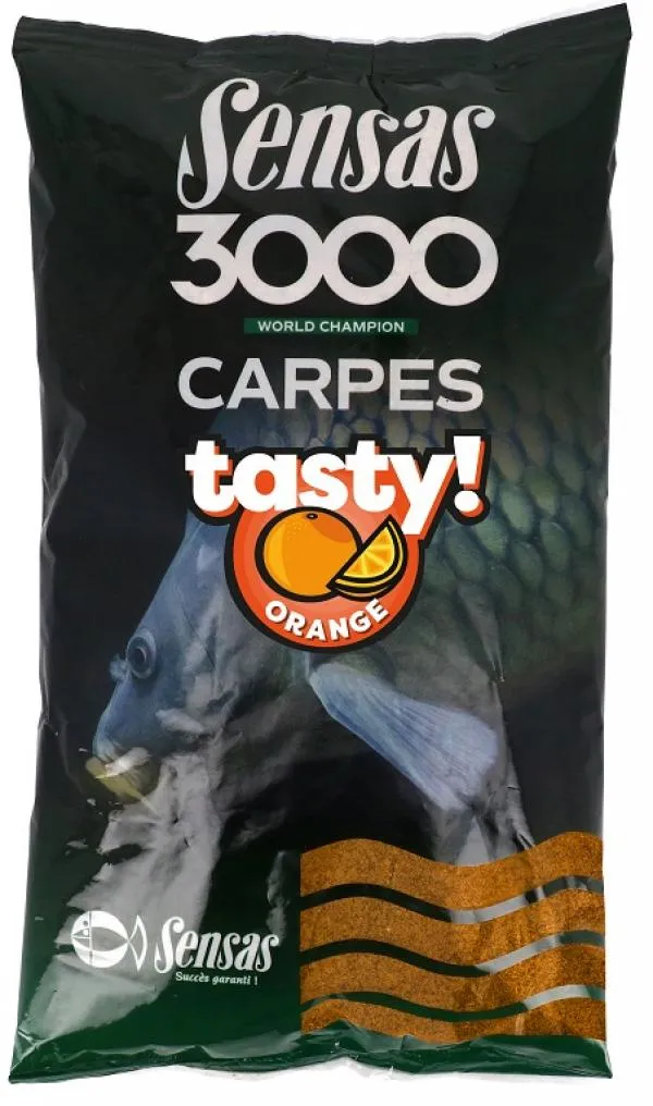 NextFish - Horgász webshop és horgászbolt - Sensas 3000 Carp Tasty Orange (ponty narancssárga) 1kg etetőanyag 