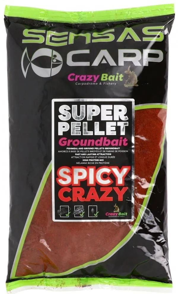 NextFish - Horgász webshop és horgászbolt - Sensas Crazy Spicy (Fűszer) 1kg etetőanyag 