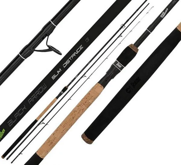 NextFish - Horgász webshop és horgászbolt - Feeder bot Black Arrow Feeder Slim Distance 3,9m M/HM 80-120g (2+3)