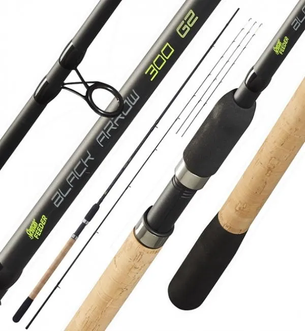 NextFish - Horgász webshop és horgászbolt - Sensas Black Arrow Feeder 300 G2 2,7m 10-30g (2+3) feeder, picker horgászbot