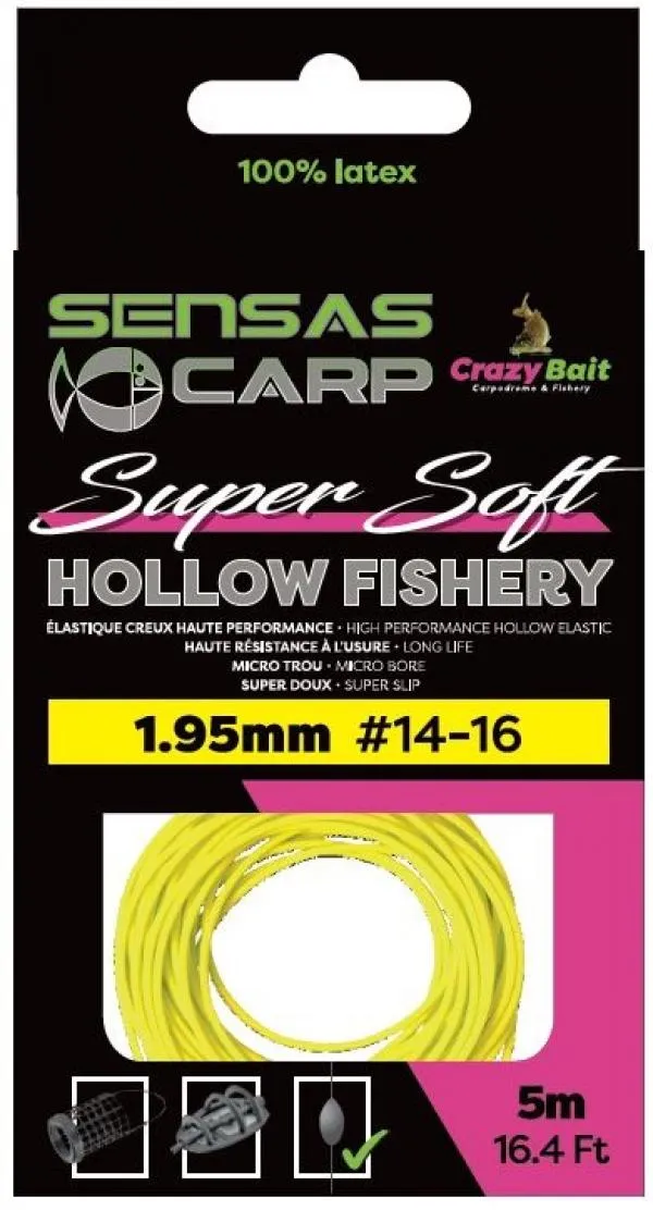 NextFish - Horgász webshop és horgászbolt - Rakósgumi Hollow Fishery Super Soft 5m 1,95mm