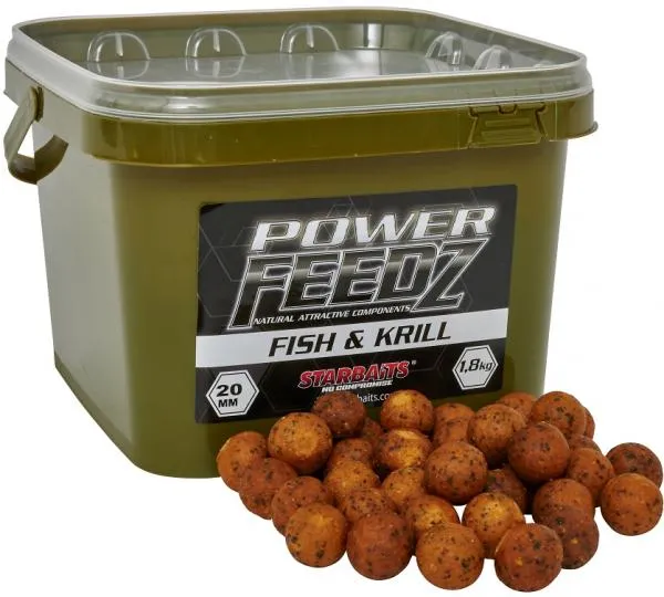 NextFish - Horgász webshop és horgászbolt - Starbaits Power FEEDZ Fish&Krill 20mm 1,8kg Etető Bojli