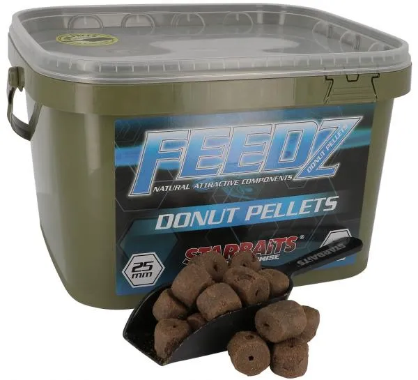 NextFish - Horgász webshop és horgászbolt - STARBAITS Feedz Donuts (pellet lyukkal) 25mm 4,5kg Etető Pellet