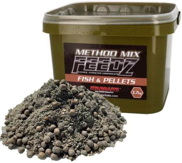 NextFish - Horgász webshop és horgászbolt - Starbaits Feedz Method Mix Fish & Pellets (hal)1,7kg etetőanyag