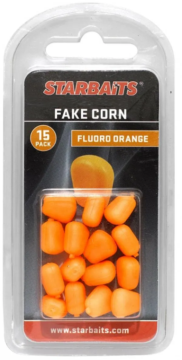 NextFish - Horgász webshop és horgászbolt - Floating Fake Corn narancssárga XL (gumikukorica-lebegő) 10db