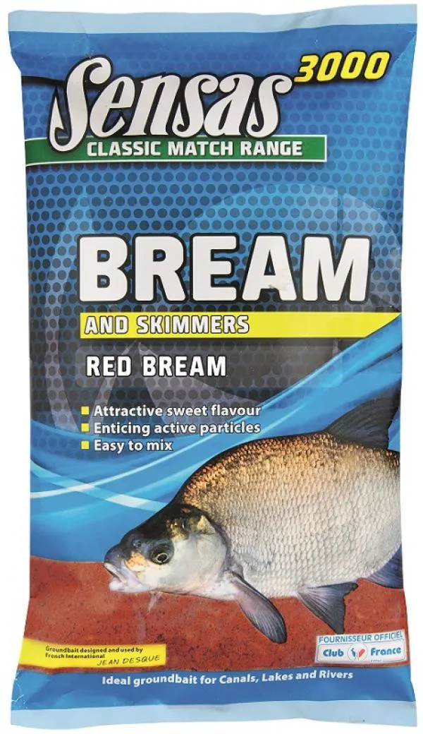 NextFish - Horgász webshop és horgászbolt - Sensas 3000 UK Super Bream Red (dévér-piros) 1kg etetőanyag 