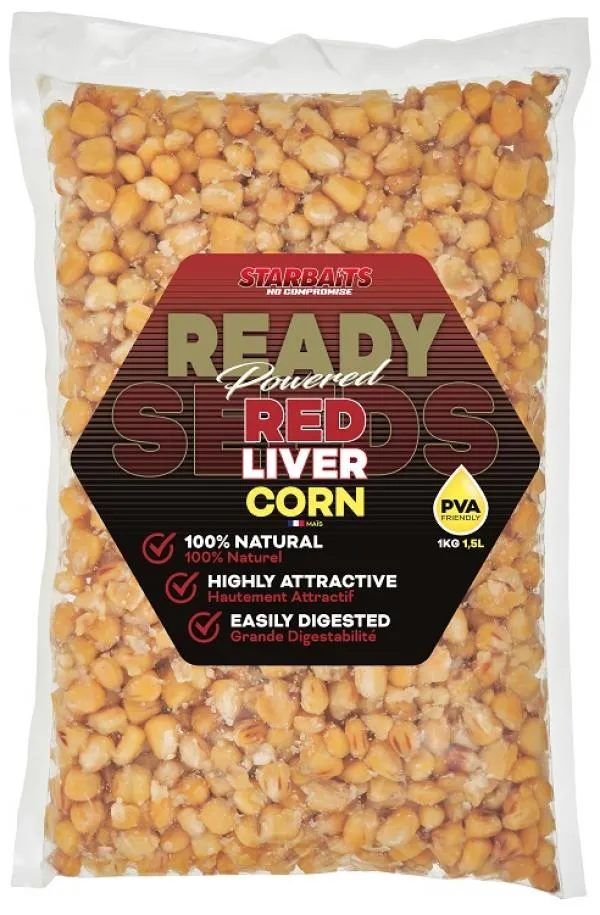 NextFish - Horgász webshop és horgászbolt - Starbaits Ready Seeds Red Liver Corn 1kg kukorica
