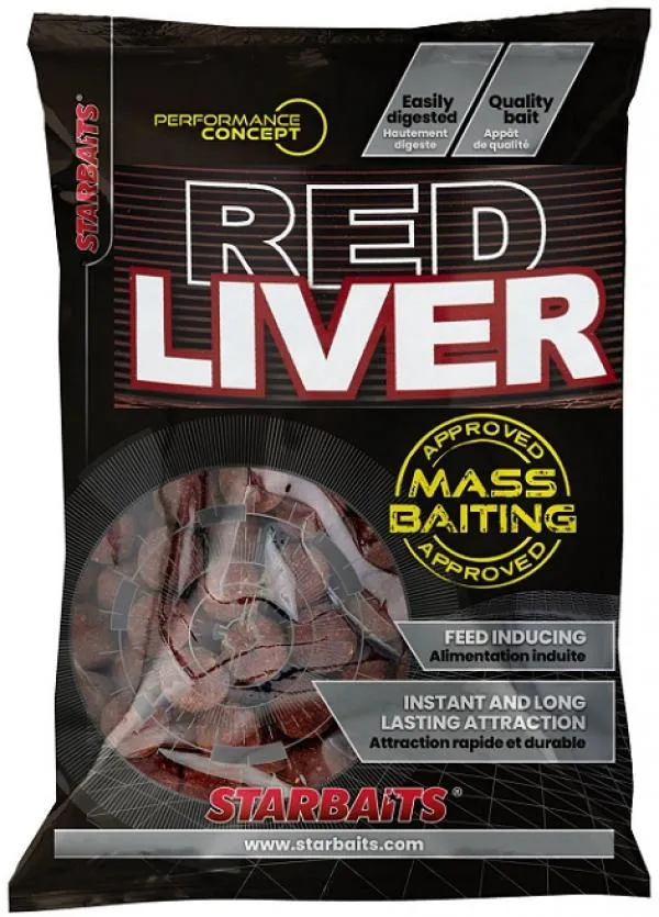 NextFish - Horgász webshop és horgászbolt - Mass Baiting Boilies Red Liver 14mm 3kg