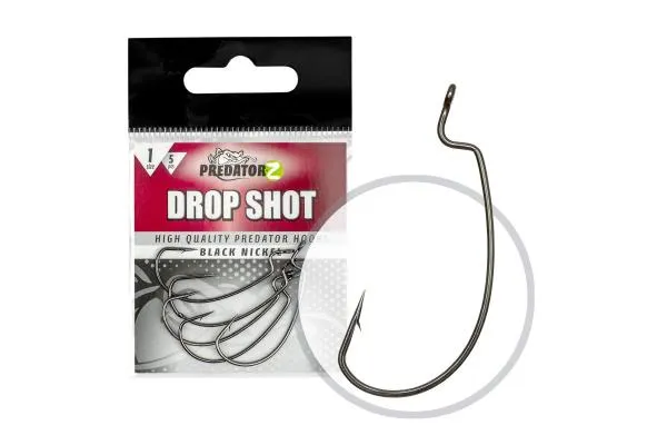 NextFish - Horgász webshop és horgászbolt - PZ Drop Shot horog, #1, 5 db