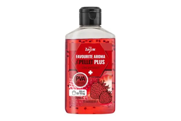 NextFish - Horgász webshop és horgászbolt - CZ Favourite folyékony aroma pellettel, eper, 200 ml