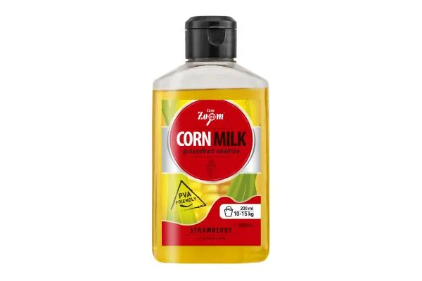 NextFish - Horgász webshop és horgászbolt - CZ Corn Milk Extra folyékony adalékanyag, eper, 200 ml