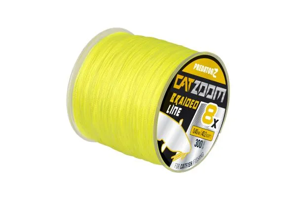 NextFish - Horgász webshop és horgászbolt - PZ CatZoom 8X fonottzsinór, 0,40 mm, 300 mm, 40,2 kg, fluo zöld