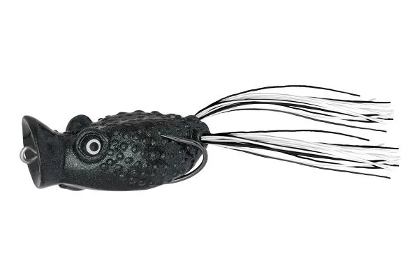 NextFish - Horgász webshop és horgászbolt - PZ Popper Frog békautánzat, 6 cm, 16 g, fekete