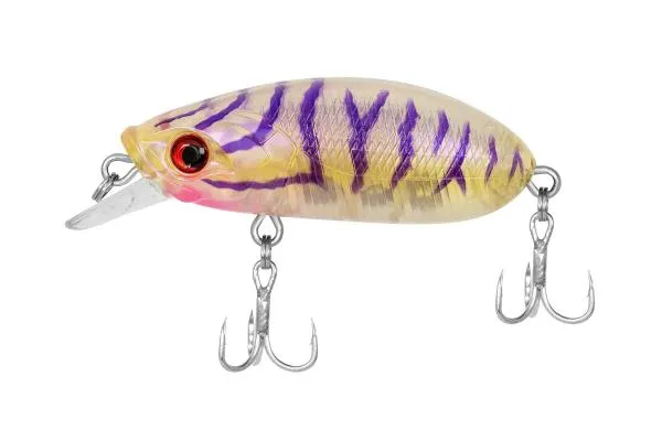 NextFish - Horgász webshop és horgászbolt - PZ Beetle wobbler, 5 cm, 7,8 g, sárga, fehér, lila, úszó