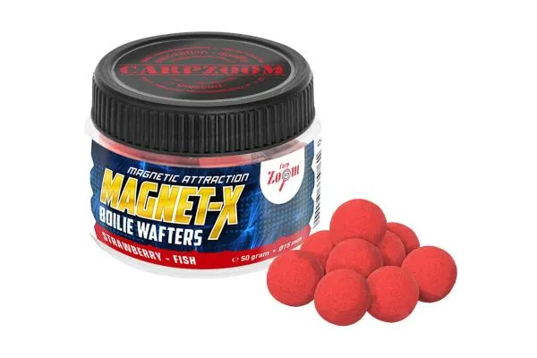 NextFish - Horgász webshop és horgászbolt - CarpZoom Magnet-X Boilie prémium horogcsali, eper, halas, 50 g Wafters