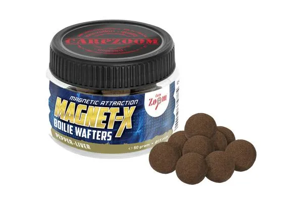 NextFish - Horgász webshop és horgászbolt - CarpZoom Magnet-X Boilie prémium horogcsali, bors, máj, 50 g Wafters