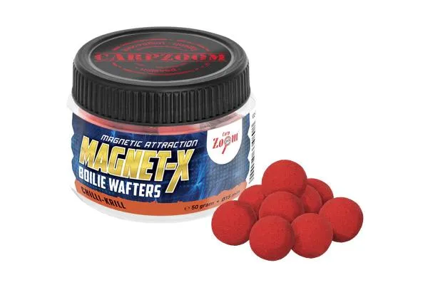 NextFish - Horgász webshop és horgászbolt - CarpZoom Magnet-X Boilie prémium horogcsali, csili, rák, 50 g Wafters