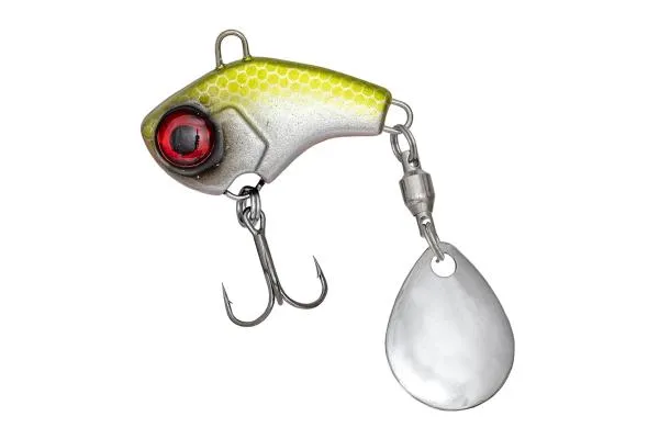 NextFish - Horgász webshop és horgászbolt - Predator-Z Metal Viber műcsali, 3,4 cm, 20 g, fluo sárga, fehér