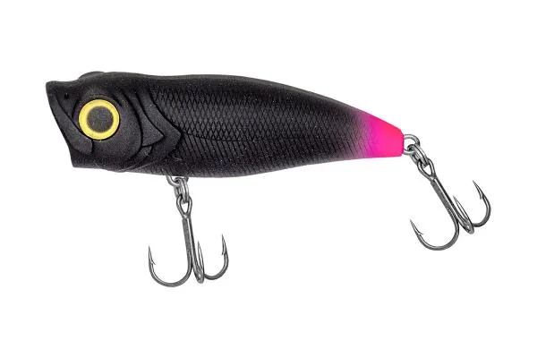 NextFish - Horgász webshop és horgászbolt - Predator-Z PoppZoom wobbler, 5,5 cm, 5,6 g, fekete, rózsaszín black, úszó