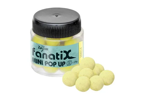 NextFish - Horgász webshop és horgászbolt - CarpZoom Fanati-X Mini Pop Up horogcsali, 10 mm, vanília, 25g Popup