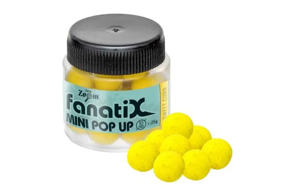 NextFish - Horgász webshop és horgászbolt - CarpZoom Fanati-X Mini Pop Up horogcsali, 10 mm, édes kukorica, 25g Popup