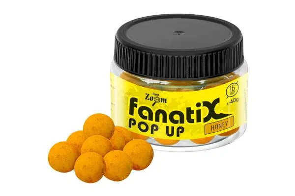 NextFish - Horgász webshop és horgászbolt - CarpZoom Fanati-X Pop Up horogcsali, 16 mm, méz, 40g Popup