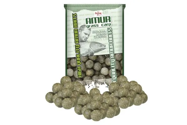 NextFish - Horgász webshop és horgászbolt - CarpZoom Amur-Grass Carp Boilie, 20mm, fűszeres, 800g etető bojli