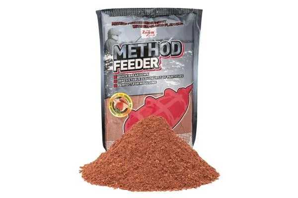 NextFish - Horgász webshop és horgászbolt - CarpZoom Method Feeder eper, halas, 1 kg etetőanyag