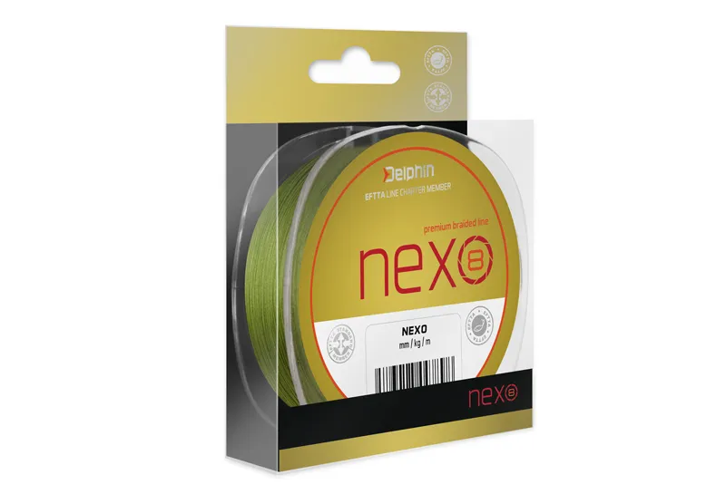 NextFish - Horgász webshop és horgászbolt - Delphin NEXO 8 zöld | 0,18mm 130m-0,18mm 25,6lbs fonott zsinór