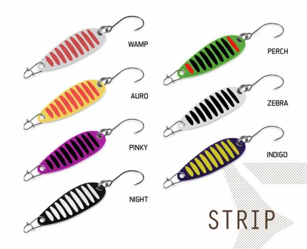 NextFish - Horgász webshop és horgászbolt - Villantó Delphin STRIP-2g ZEBRA Hook #8 Snap 00